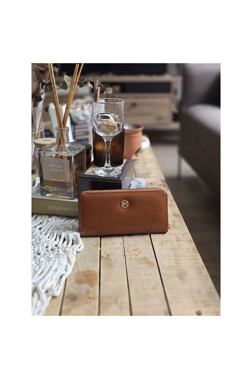 Taba Dokulu Slim Kartlık Detaylı Cüzdan