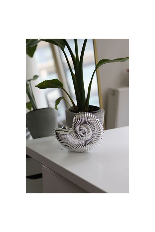 Kadın Silver Deniz Kabuğu Desenli Abiye Çanta