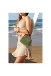 Yeşil Özel Form Taş İşleme El &amp;amp; Omuz Çantası
