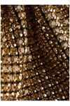 Gold Taşlı Çift Saplı Zincirli Abiye Çanta